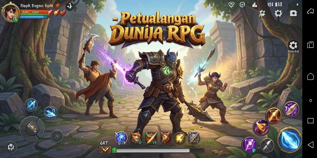 Tangkapan layar 6RT menunjukkan aksi seru dalam pertempuran RPG.