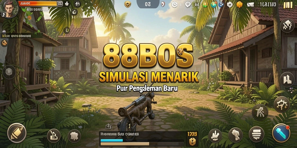 Tampilan gameplay menarik dari 88BOS yang menunjukkan elemen simulasi.