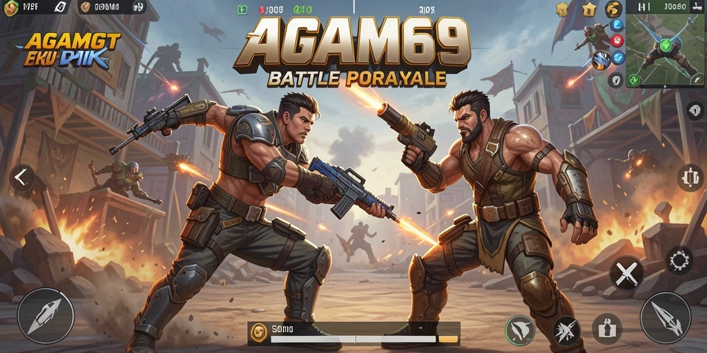 Gameplay Battle Royale yang seru dan mendebarkan di AGAM69.