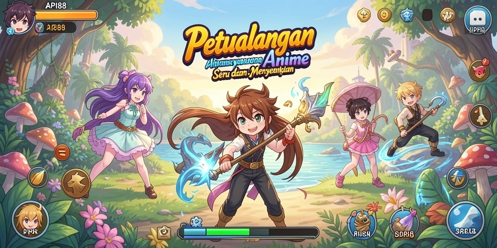 Screenshot gameplay API88 menampilkan pertarungan karakter anime yang seru dan mendalam.