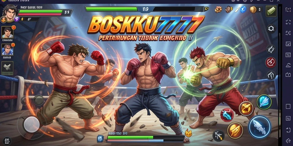 Tampilan gameplay seru dan menegangkan di BOSKU777.