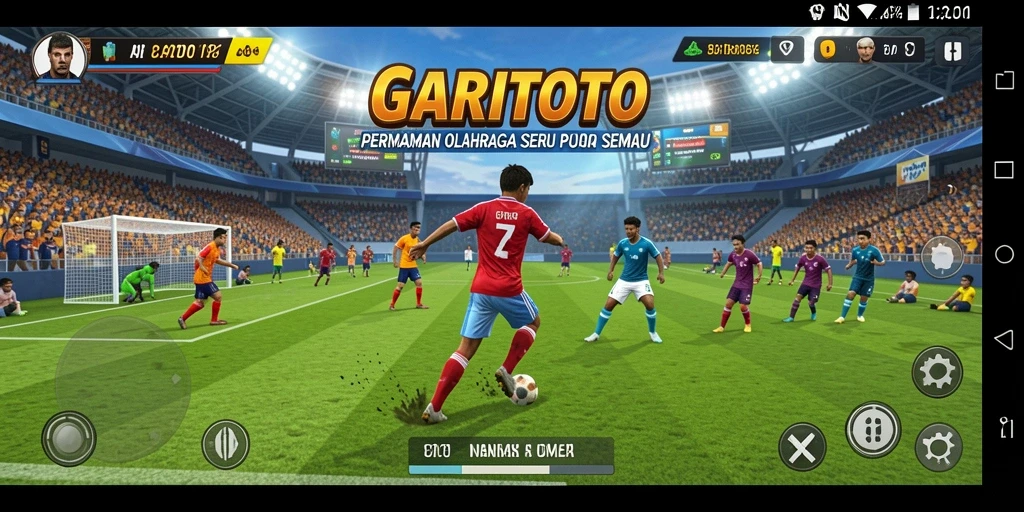 Tampilan mendebarkan dari gameplay GARITOTO yang menampilkan aksi olahraga seru.