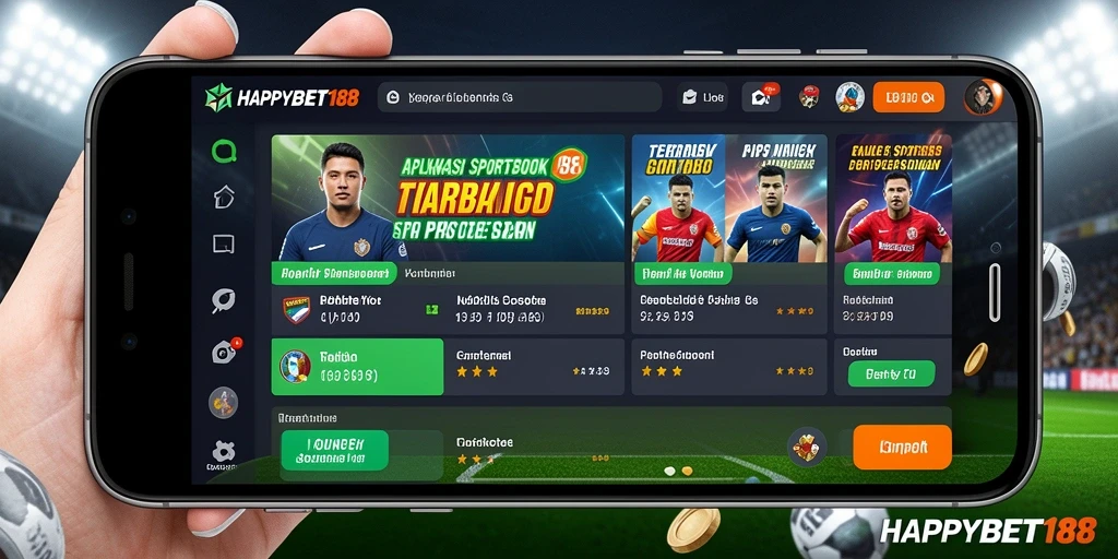 Tampilan antarmuka aplikasi HAPPYBET188 dengan opsi taruhan yang menarik.
