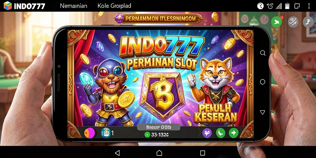 Screenshot gameplay INDO777 menampilkan keseruan bermain slot yang menegangkan.