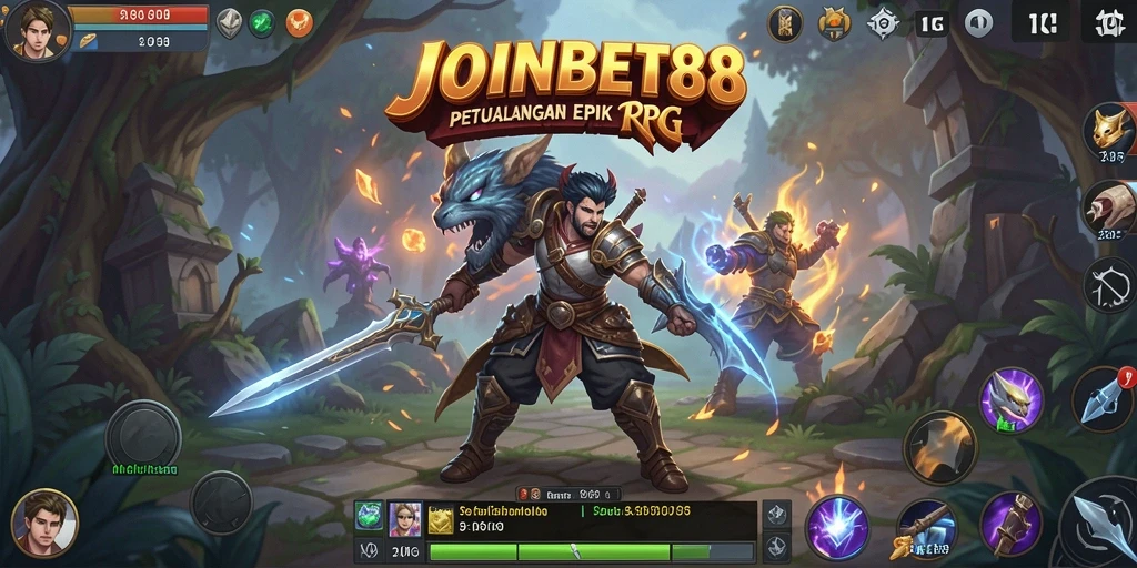 Tangkapan layar utama dari gameplay RPG yang menegangkan di JOINBET88.