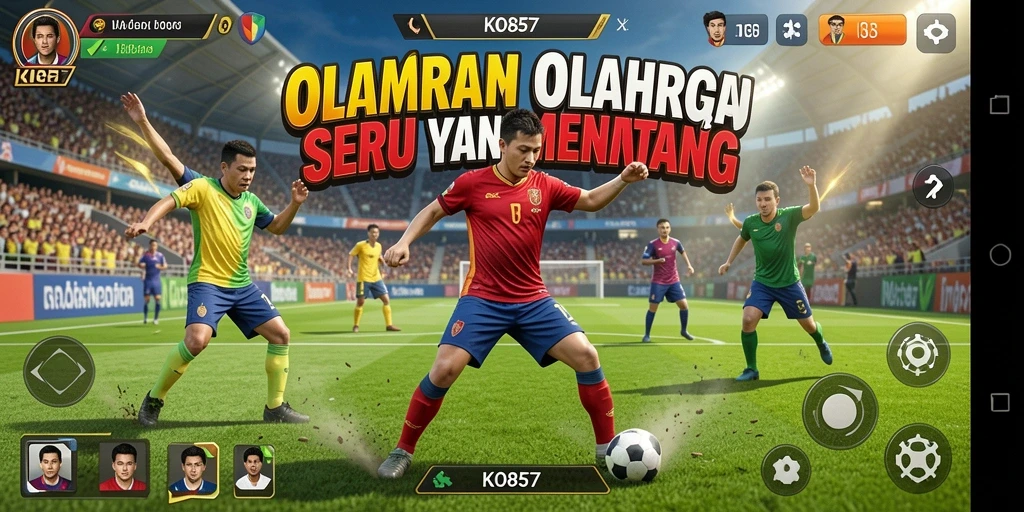 Screenshot KO857 menampilkan aksi seru dalam pertandingan olahraga.