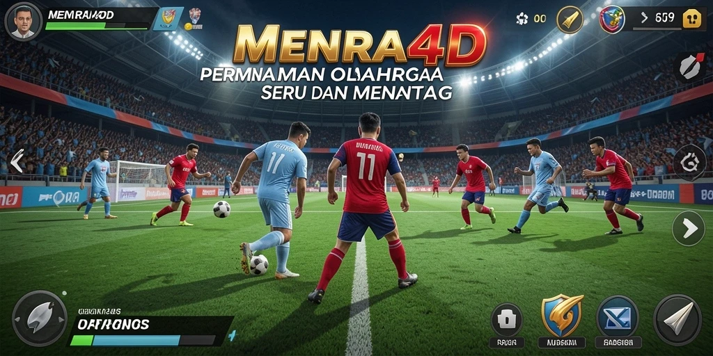 Tampilan gameplay seru di MENARA4D dengan aksi olahraga penuh ketegangan.