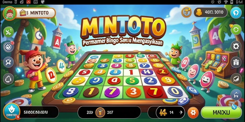 Tampilan gameplay Bingo MINTOTO yang seru dan interaktif.