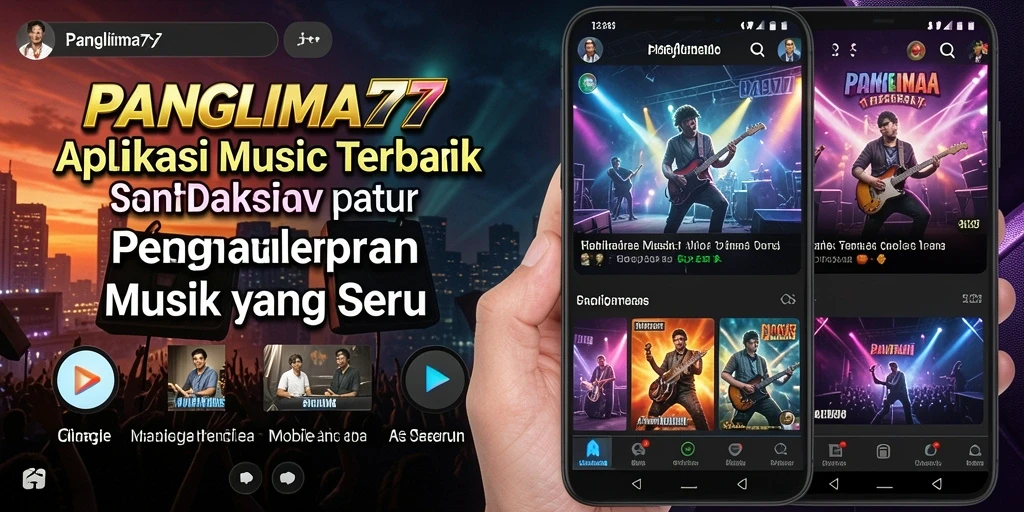 Tampilan gameplay <strong>PANGLIMA77</strong> dengan fitur lirik interaktif yang menarik.