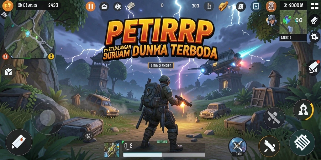 Tangkapan layar menampilkan eksplorasi dunia terbuka di PETIRRP.