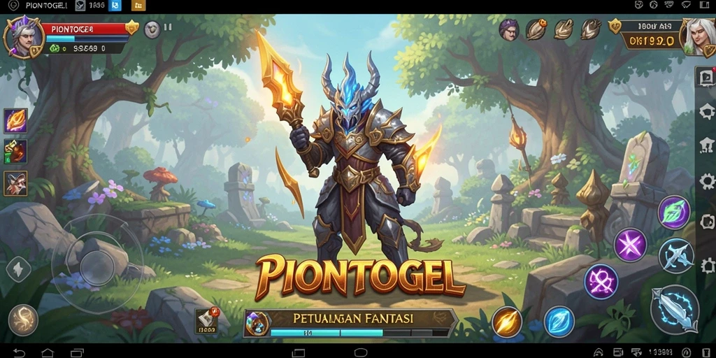 Tampilan gameplay RPG yang mendebarkan dalam PIONTOGEL.