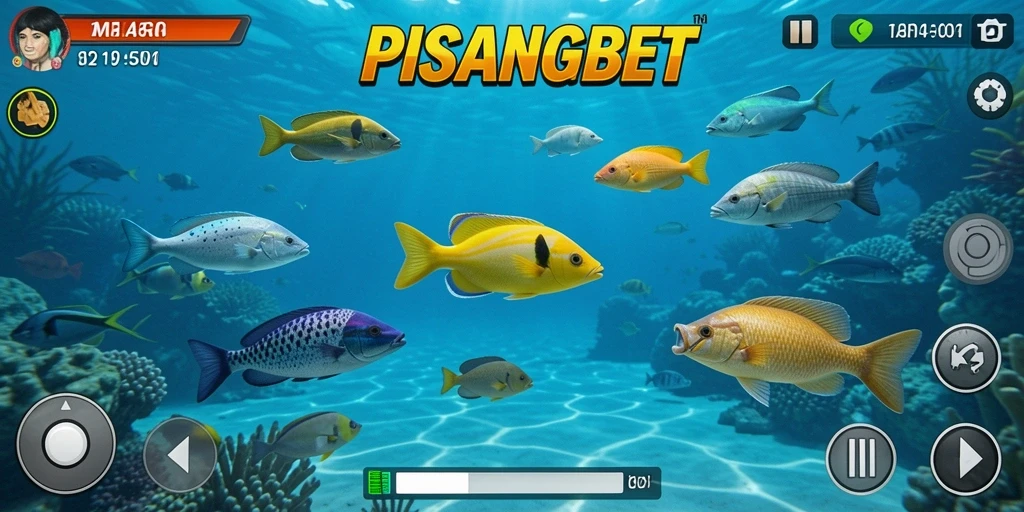 Screenshot PISANGBET menampilkan serunya gameplay Tembak Ikan yang penuh warna.