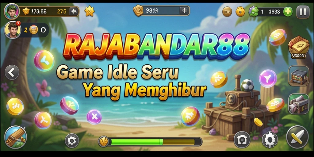 Tangkapan layar gameplay RAJABANDAR88 yang menggambarkan keseruan permainan Idle.