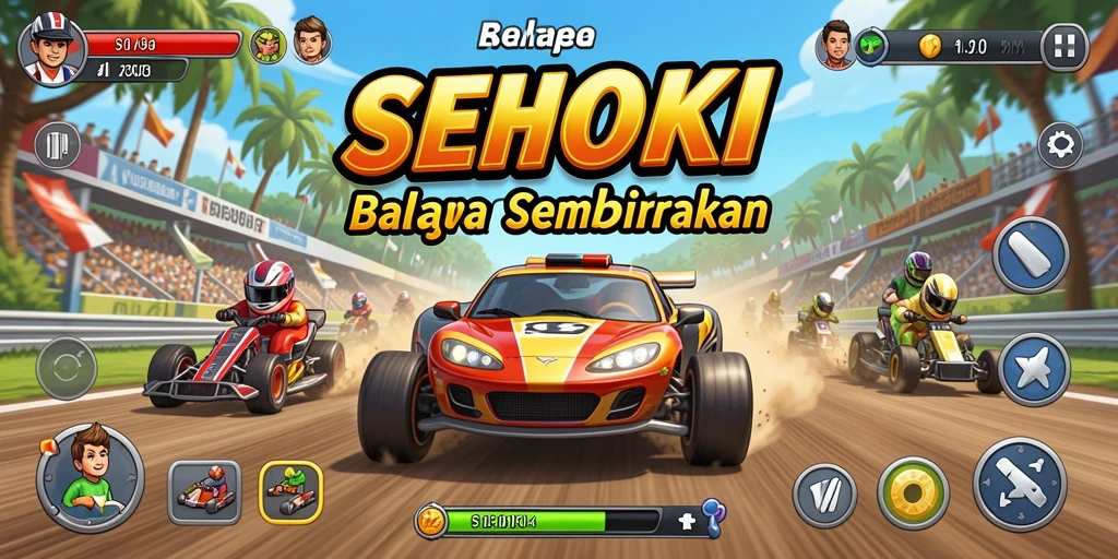 Gameplay Racing SEHOKI yang intens dan menegangkan.