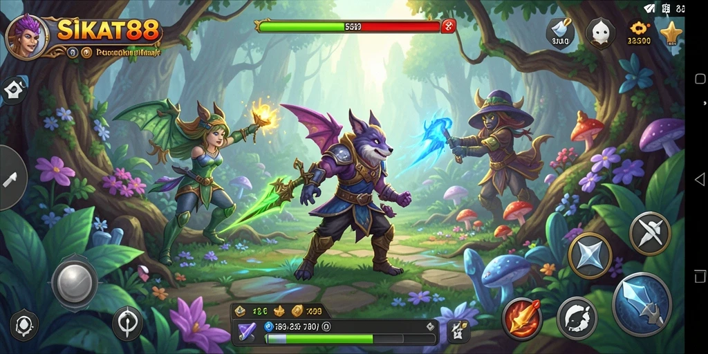 Tampilan gameplay SIKAT88 yang penuh aksi dan petualangan.