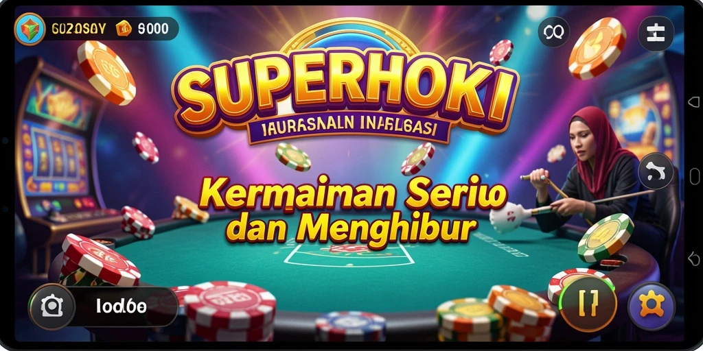 Tampilan gameplay SUPERHOKI yang memikat dan interaktif.